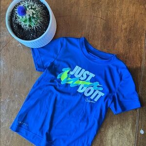 Nike Kids Electric Blue 'Just Do It' Tee